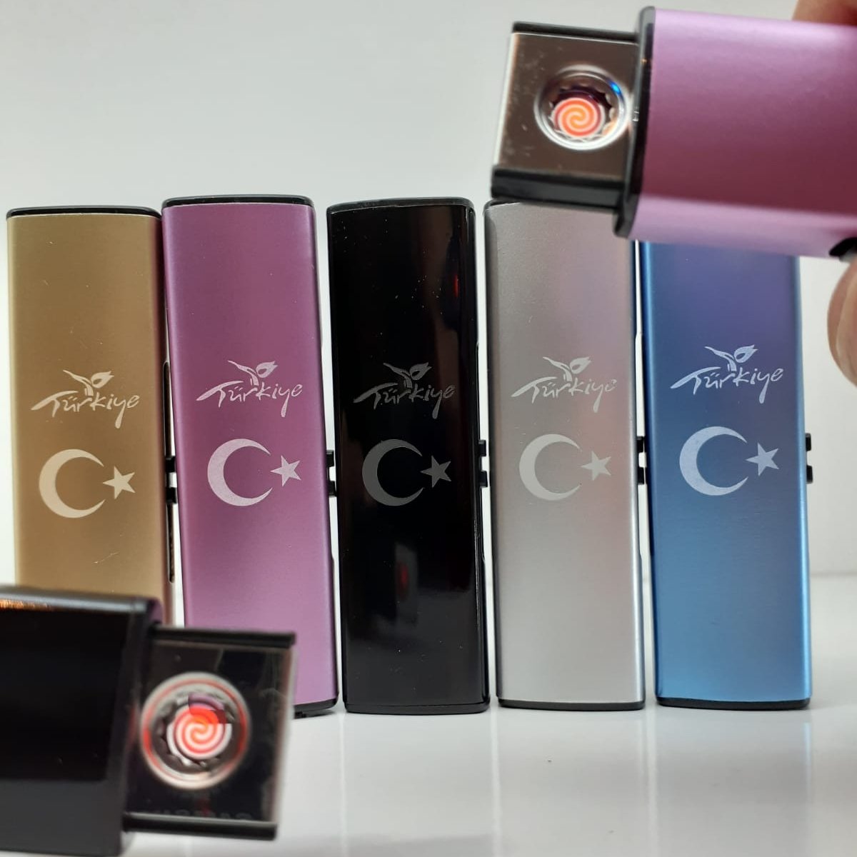 İnce Alevsiz Elektronik Türkiye Ay Yıldız Çakmak Şarjlı