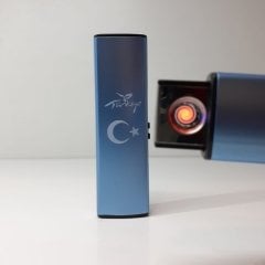 İnce Alevsiz Elektronik Türkiye Ay Yıldız Çakmak Şarjlı