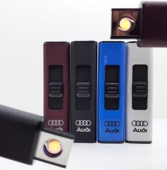 İnce Alevsiz Elektronik Audi Çakmak Şarjlı