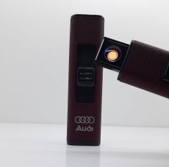 İnce Alevsiz Elektronik Audi Çakmak Şarjlı