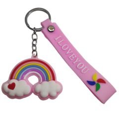 Sevimli Gökkuşağı Anahtarlık Çanta Aksesuarı Süsü