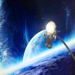 Astronot Lamba Led Usb Gece Lambası