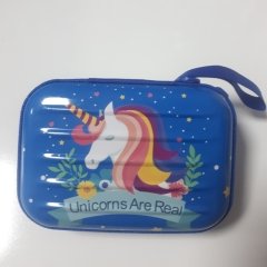 Unicorn Lacivert Metal Cüzdan