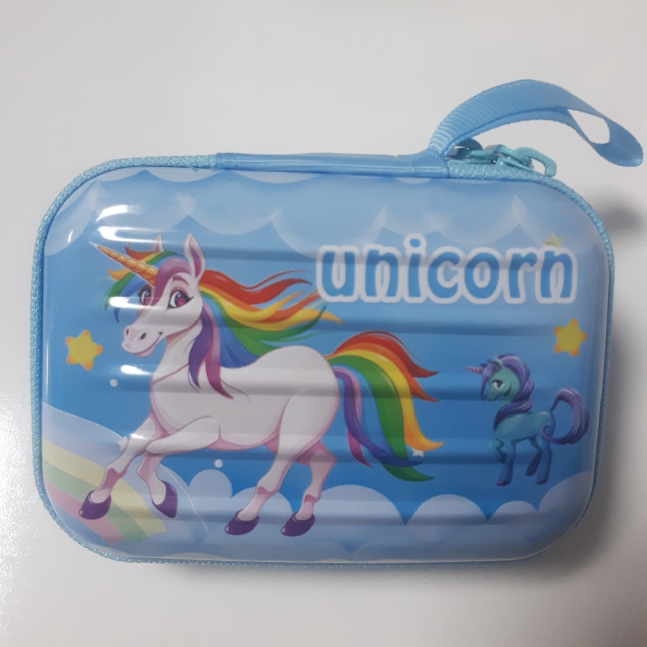 Unicorn Mavi Metal Cüzdan