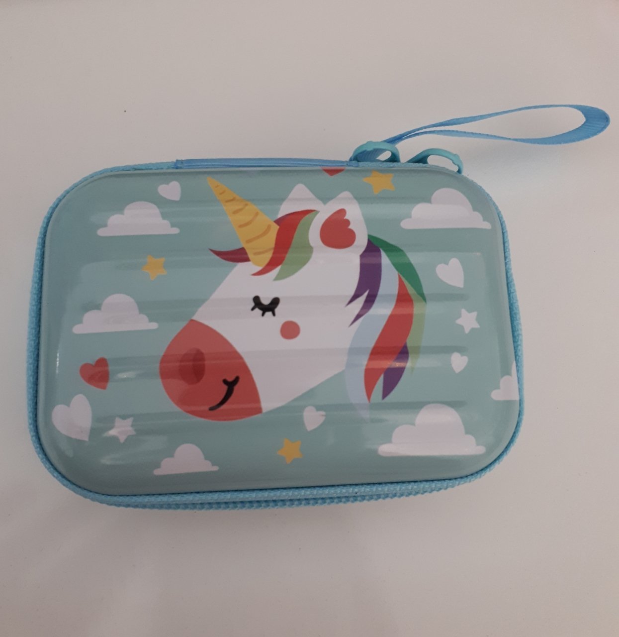 Unicorn Mavi Metal Cüzdan