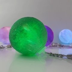 3D Galaksi Renk Değiştiren Işıklı Ay Anahtarlık