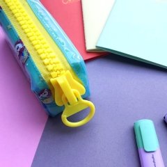 Zipper Unicorn Turkuaz - Sarı Büyük Kalemlik