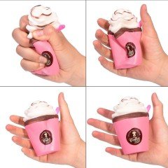 Squishy Coffee Cup Pembe Sukuşi
