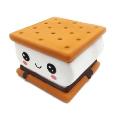 Bisküvi Arası Lokum Marshmallow Squishy Oyuncak Sukuşi
