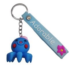 Sevimli Ahtapot Anahtarlık Çanta Aksesuarı Süsü