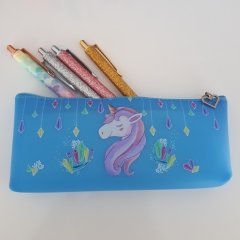 Unicorn Mavi Silikon Kalemlik