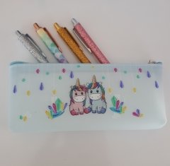 İkili Unicorn Silikon Kalemlik