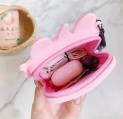 Unicorn Tasarım Silikon Omuz Askılı Çanta Açık Pembe