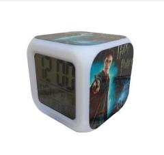 Harry Potter Renk Değiştiren Alarmlı Termometreli Dijital Küp Saat Model 4