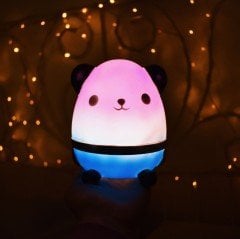 Ponçikella Panda Dokunmatik Renk Değiştiren Gece Lambası