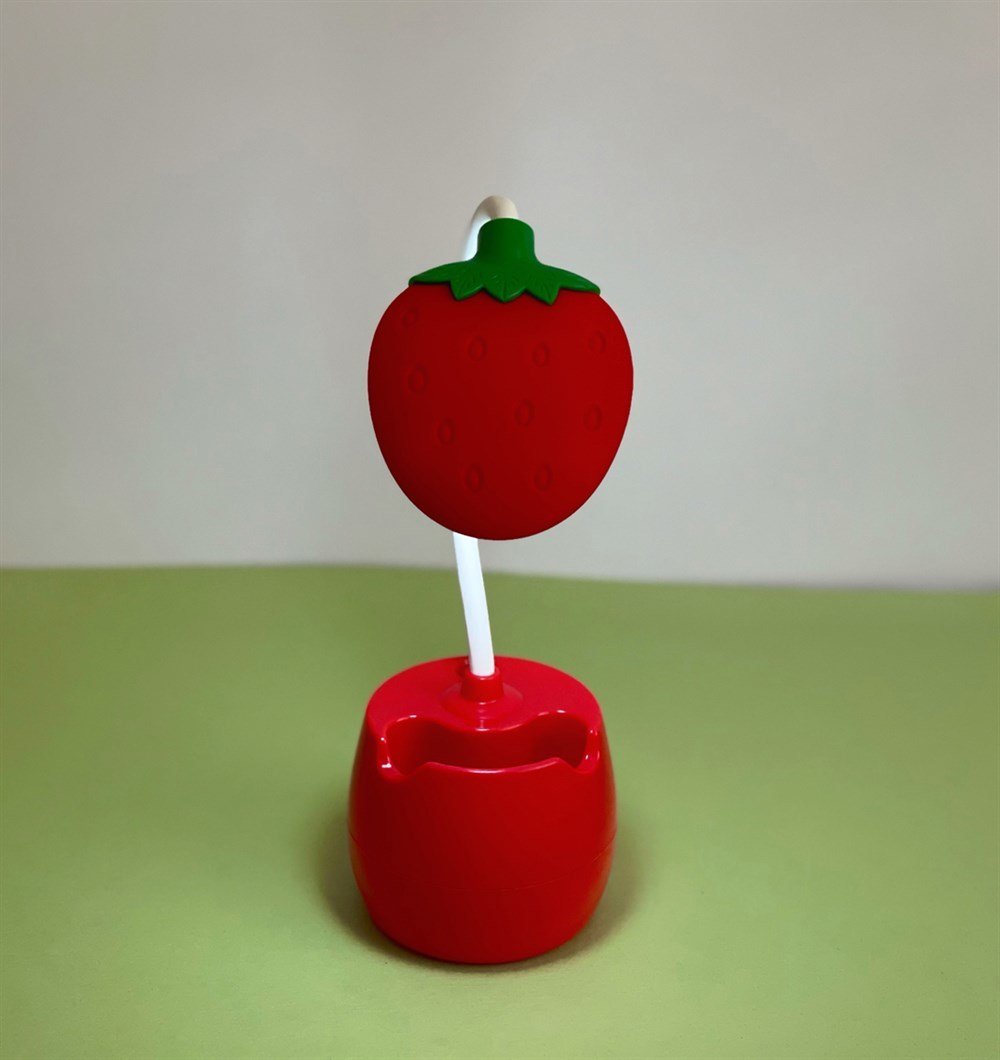 Şarjlı Çilek Masa Lambası