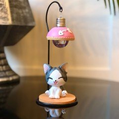 Sevimli Kedi Işıklı Masa Lambası Model 1