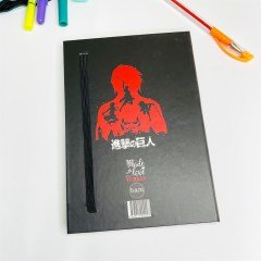 Anime Attack On Titan Tasarımlı Lastikli Defter