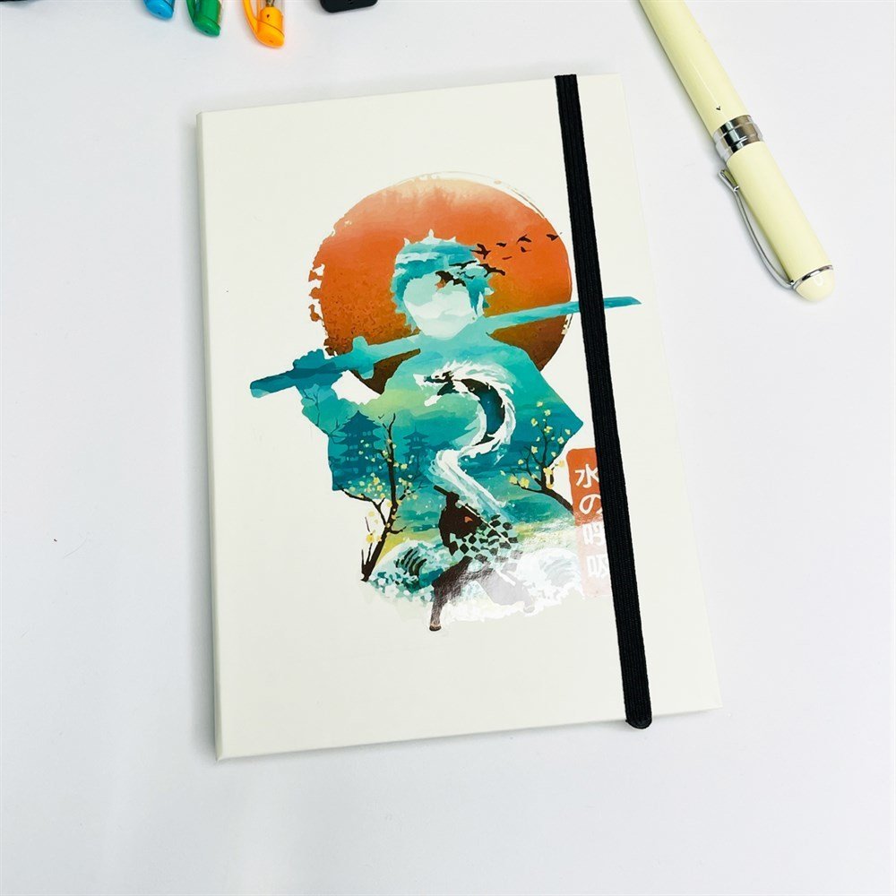 Demon Slayer Dragon Tasarımlı Lastikli Defter