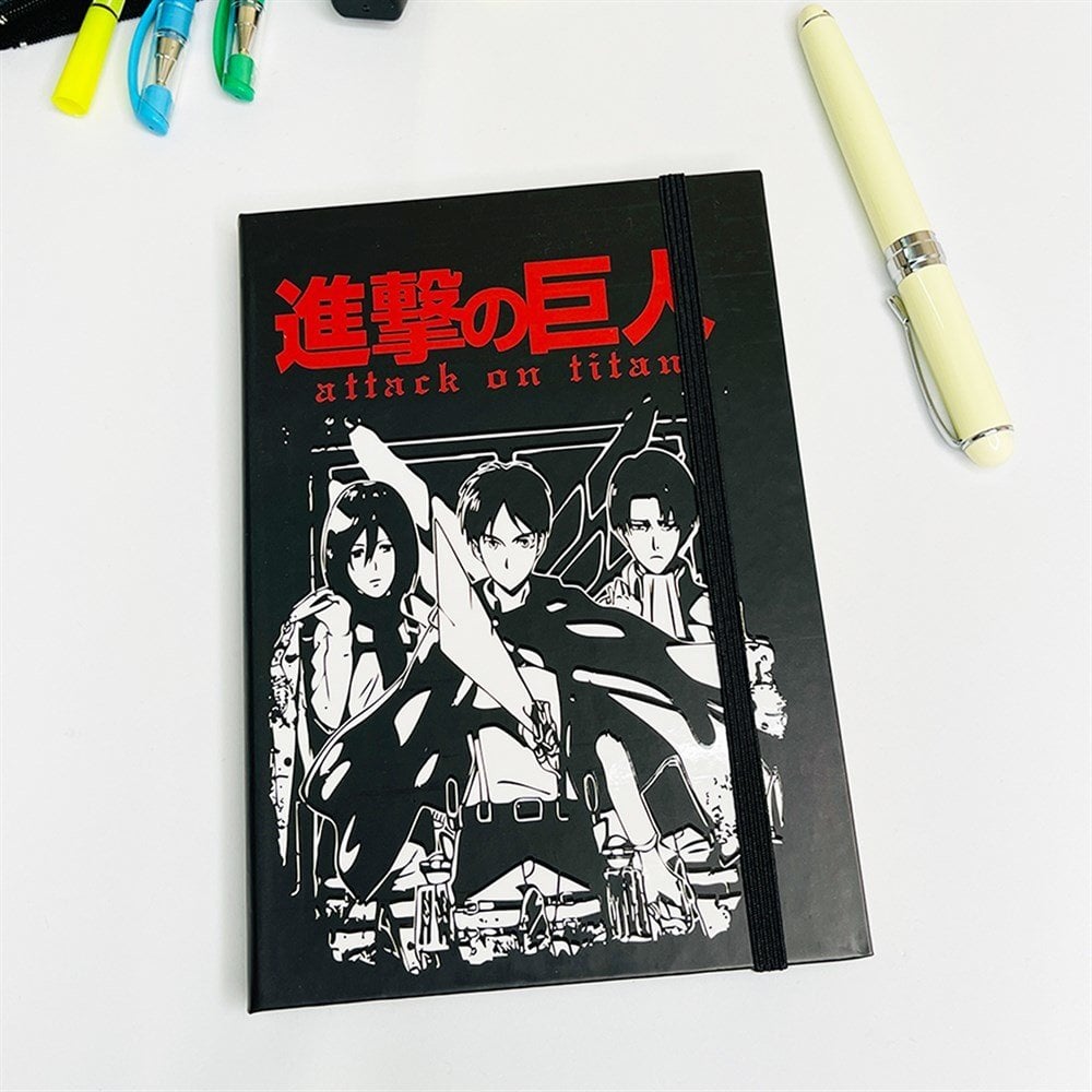 Hero Attack On Titan Tasarımlı Lastikli Defter