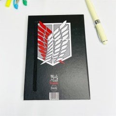 Hero Attack On Titan Tasarımlı Lastikli Defter