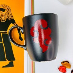 Akatsuki Tasarımlı Siyah Kupa