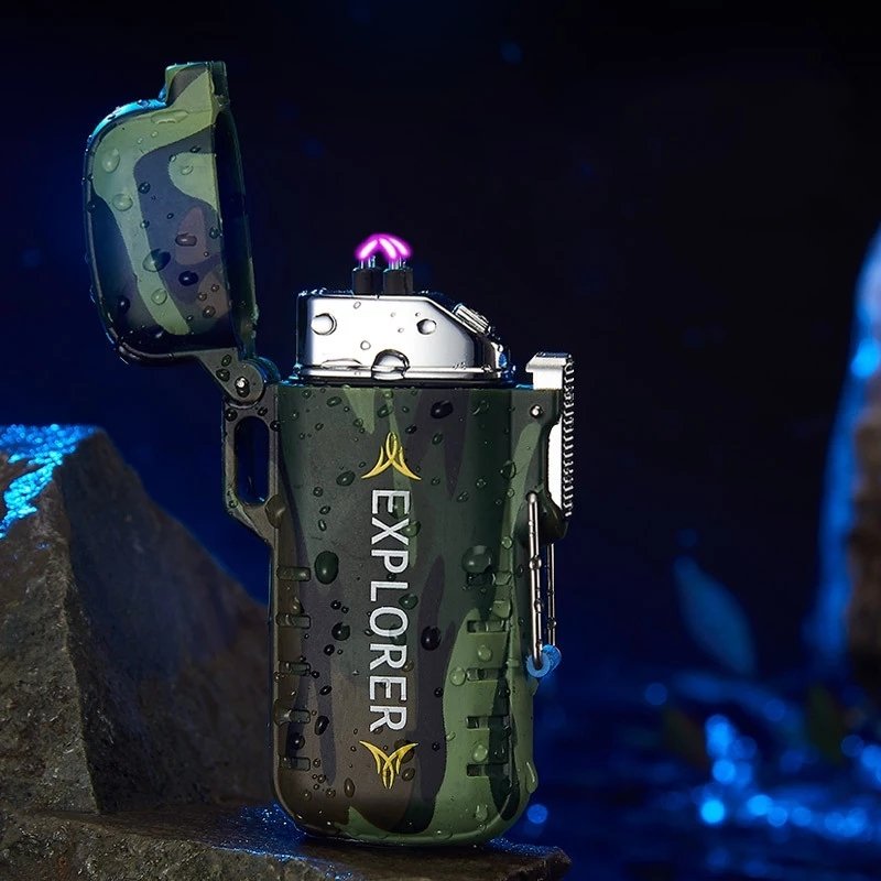 Explorer Çift Ark Alevsiz Şarjlı Çakmak