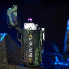 Explorer Çift Ark Alevsiz Şarjlı Çakmak