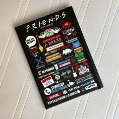 Friends Tasarımlı Lastikli Defter