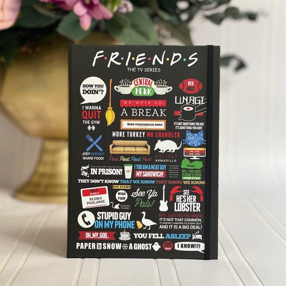 Friends Tasarımlı Lastikli Defter