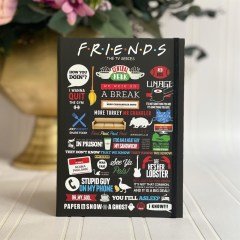 Friends Tasarımlı Lastikli Defter