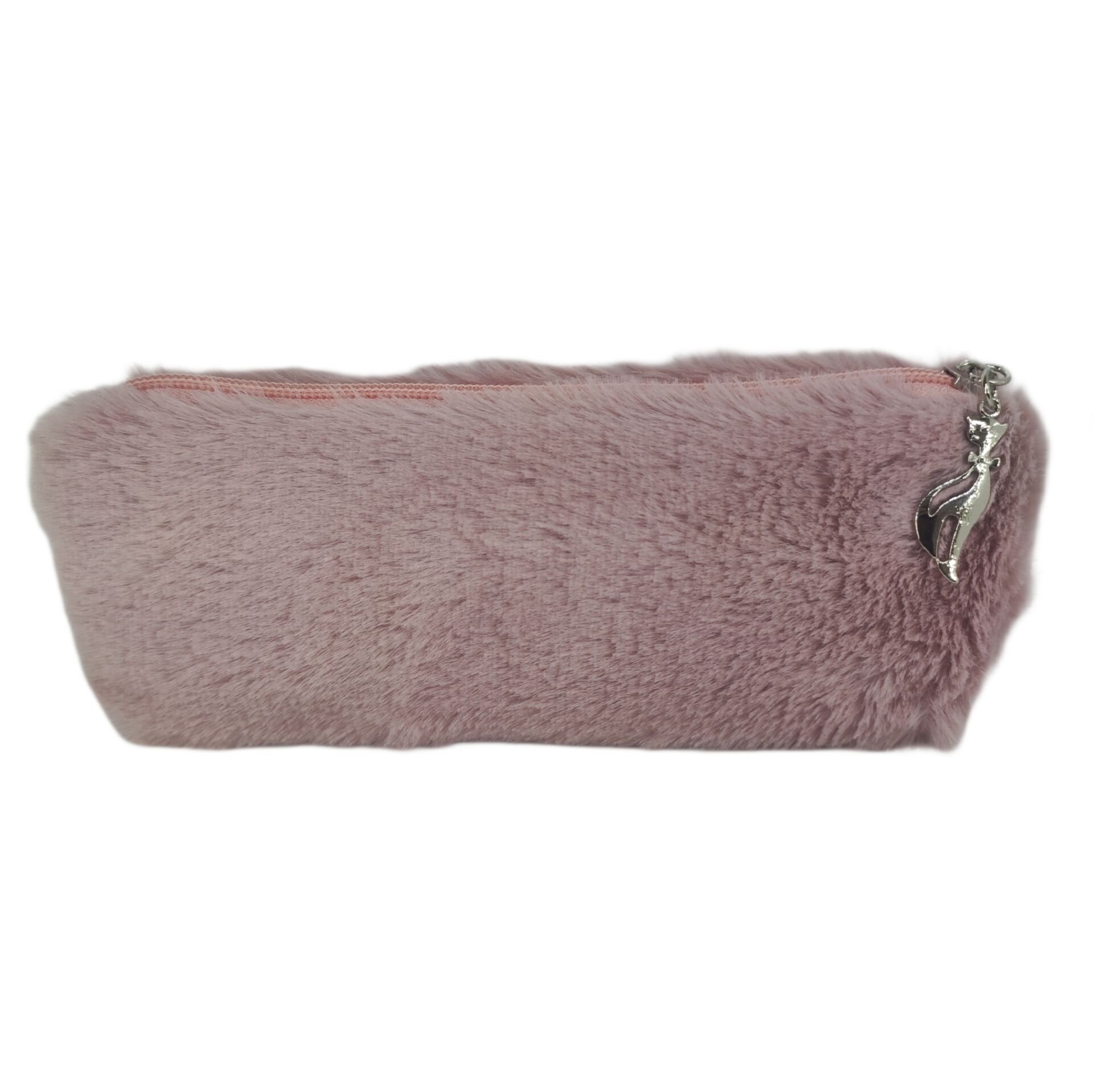 Gül Kurusu Pembe Peluş Kalemlik El Çantası Cüzdan Peluş Tüylü Kalem Kutusu