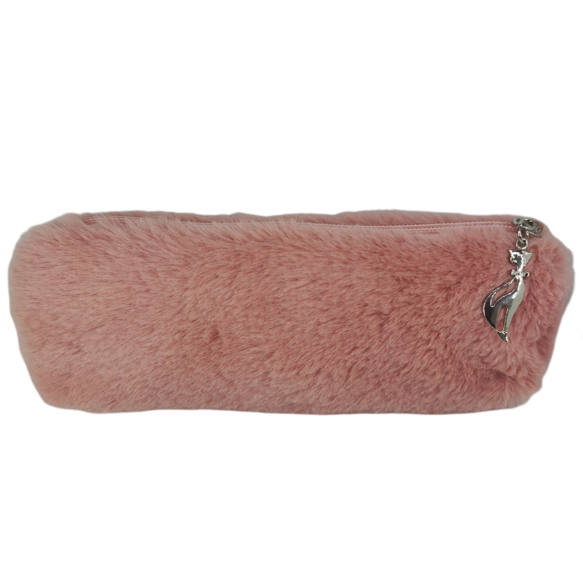 Gül Kurusu Pembe Peluş Kalemlik El Çantası Cüzdan Peluş Tüylü Kalem Kutusu