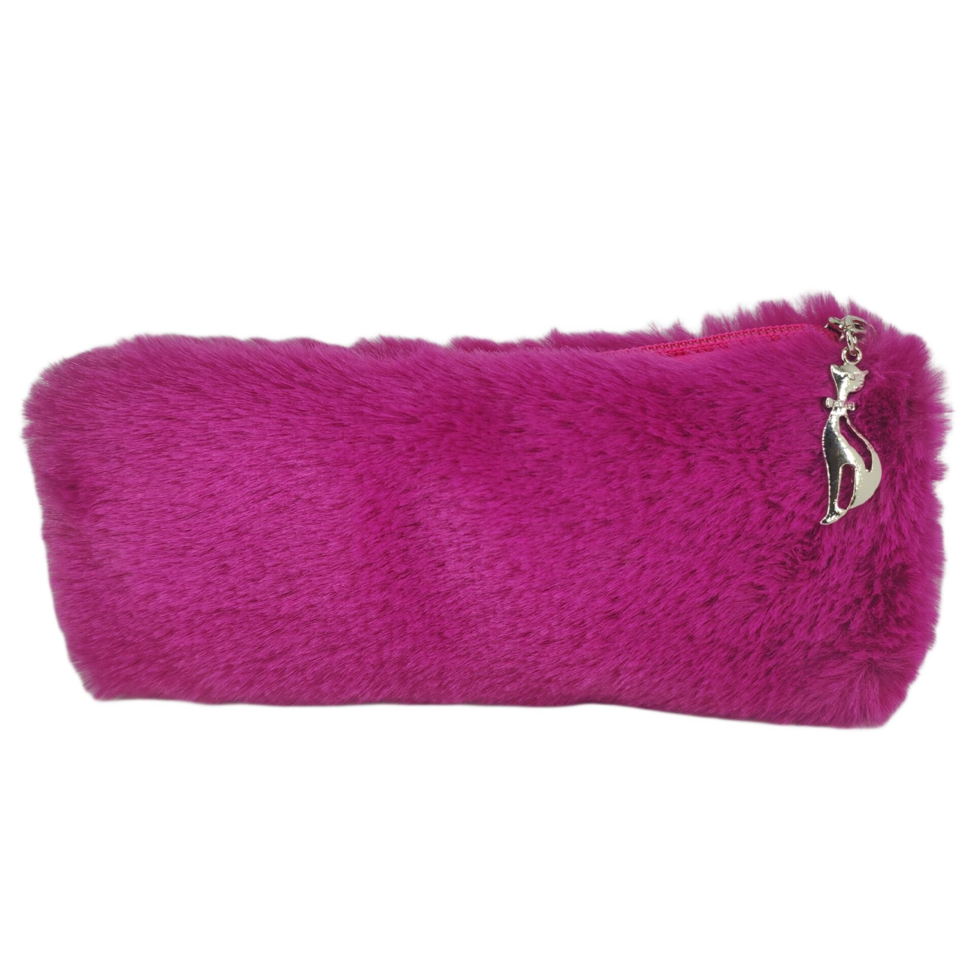Fuşya Pembe Peluş Kalemlik El Çantası Cüzdan Peluş Tüylü Kalem Kutusu