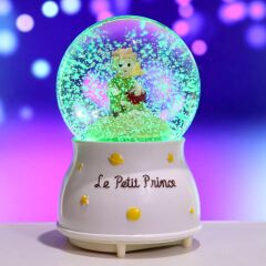 Küçük Prens Kar Küresi Orta Boy Işıklı Müzikli Kar Küresi Işıklı Müzik Kutusu