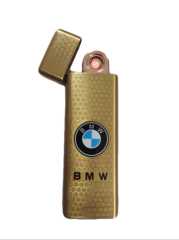 Bmw Metal Gold Elektronik Şarjlı Çakmak