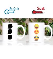 Emoji Sihirli Kupa Bardak