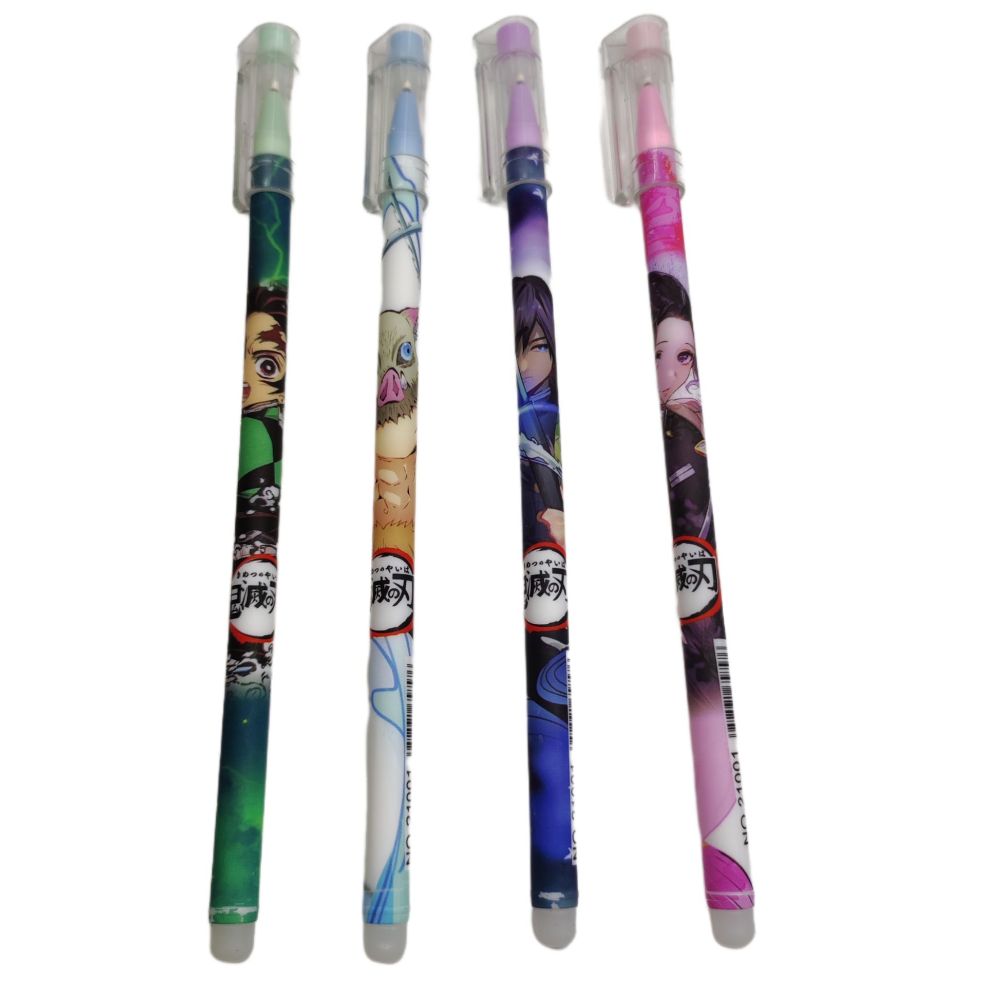Anime Demon Slayer Kimetsu No Yaiba İblis Avcısı 4 Adet Jel Tükenmez Kalem Seti