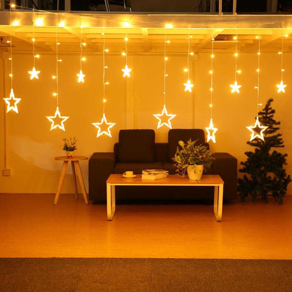 Yıldız Perde Led Işıklar Animasyonlu