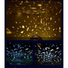 Ufo Gece Lambası Projeksiyonlu Çok Renkli 3 Farklı Model Yeşil Çocuk Odası Aydınlatma