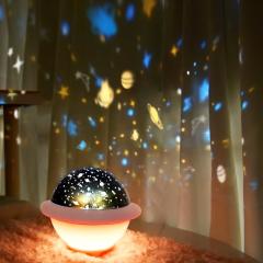 Ufo Gece Lambası Projeksiyonlu Çok Renkli 3 Farklı Model Pembe Çocuk Odası Aydınlatma