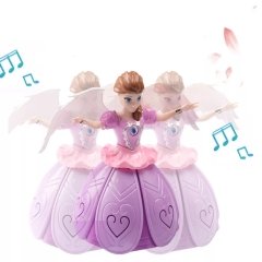 Müzikli Projektörlü Dans Eden Kanatları Açılan Oyuncak Peri Angel Girl