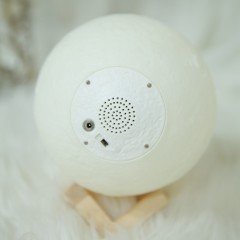 Bluetooth Hoparlörlü Ay Gece Lambası 16 Renkli Dokunmatik Uzaktan Kumandalı 20 Cm Dolunay