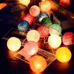 Led Işıklı Rengarenk İpli Toplar 10 lu