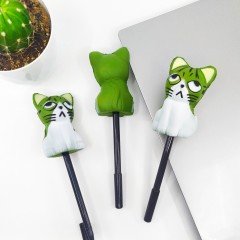Squishy Jel Mürekkep Kalem Sevimli Kitty Üzgün Kedi Sukuşi
