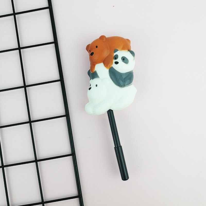 Kafadar Ayılar Squishy Kalem Sukuşi