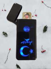 Dokunmatik Parmak İzli Türkiye Led Ekran Dijital Göstergeli Şarjlı Çakmak