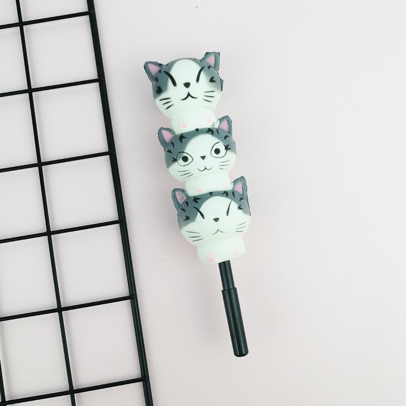 Squishy Sevimli Kedi Kalem Sukuşi
