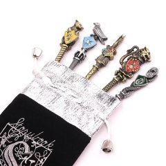 Harry Potter Sınıf Logolu Makyaj Fırça Seti Metal