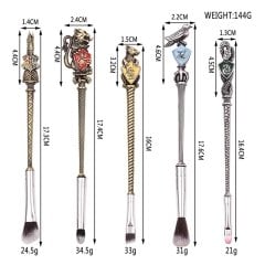 Harry Potter Sınıf Logolu Makyaj Fırça Seti Metal